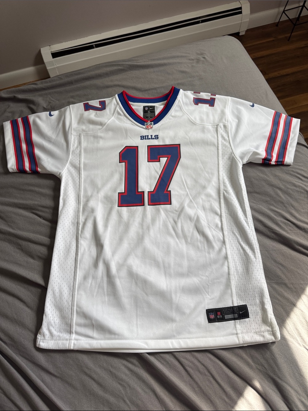 NFL White Buffalo Bills #17 Josh Allen -Youth Football Jersey